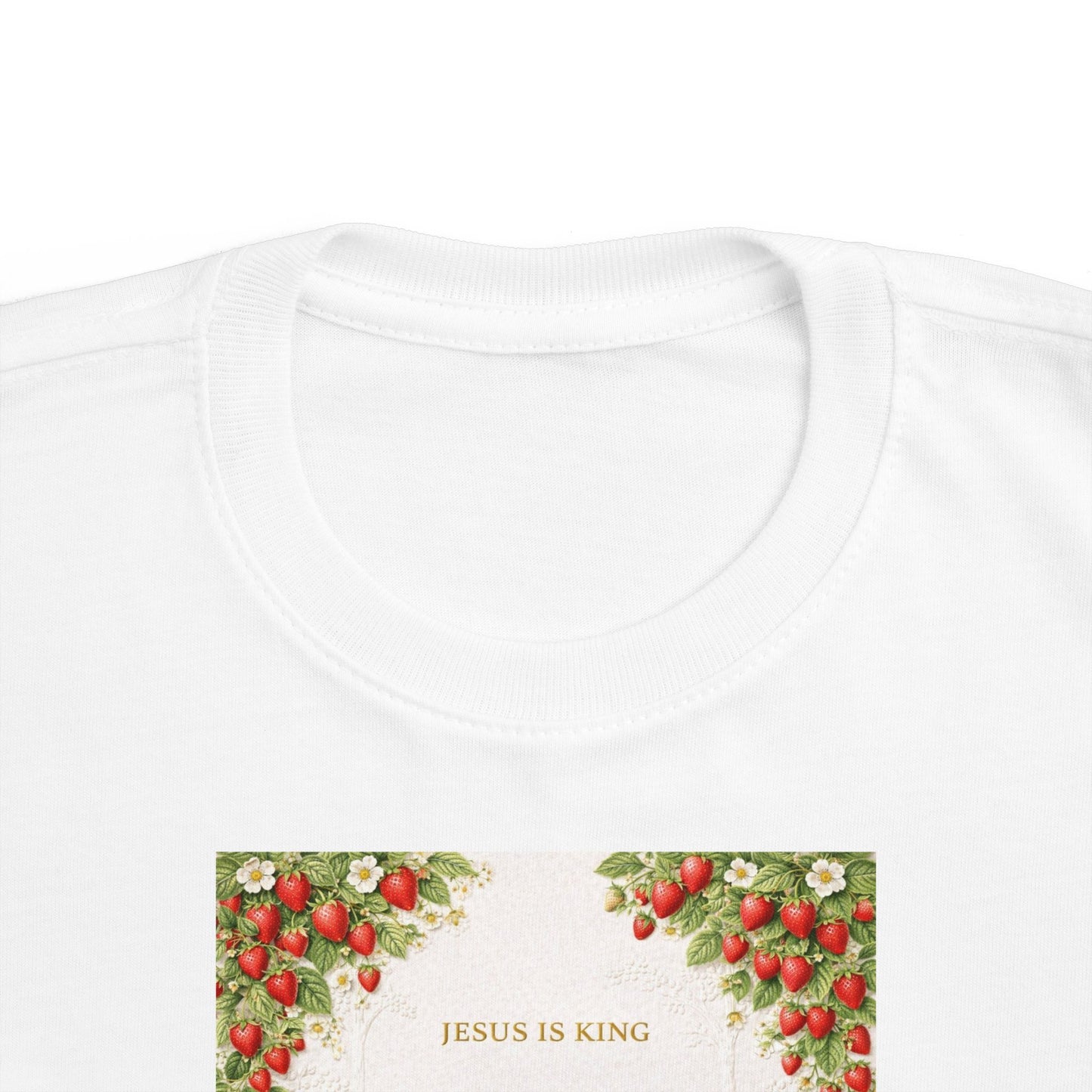 Toddler Tee — 'Jesus Is King' Cute Bear Christian Kids T‑Shirt