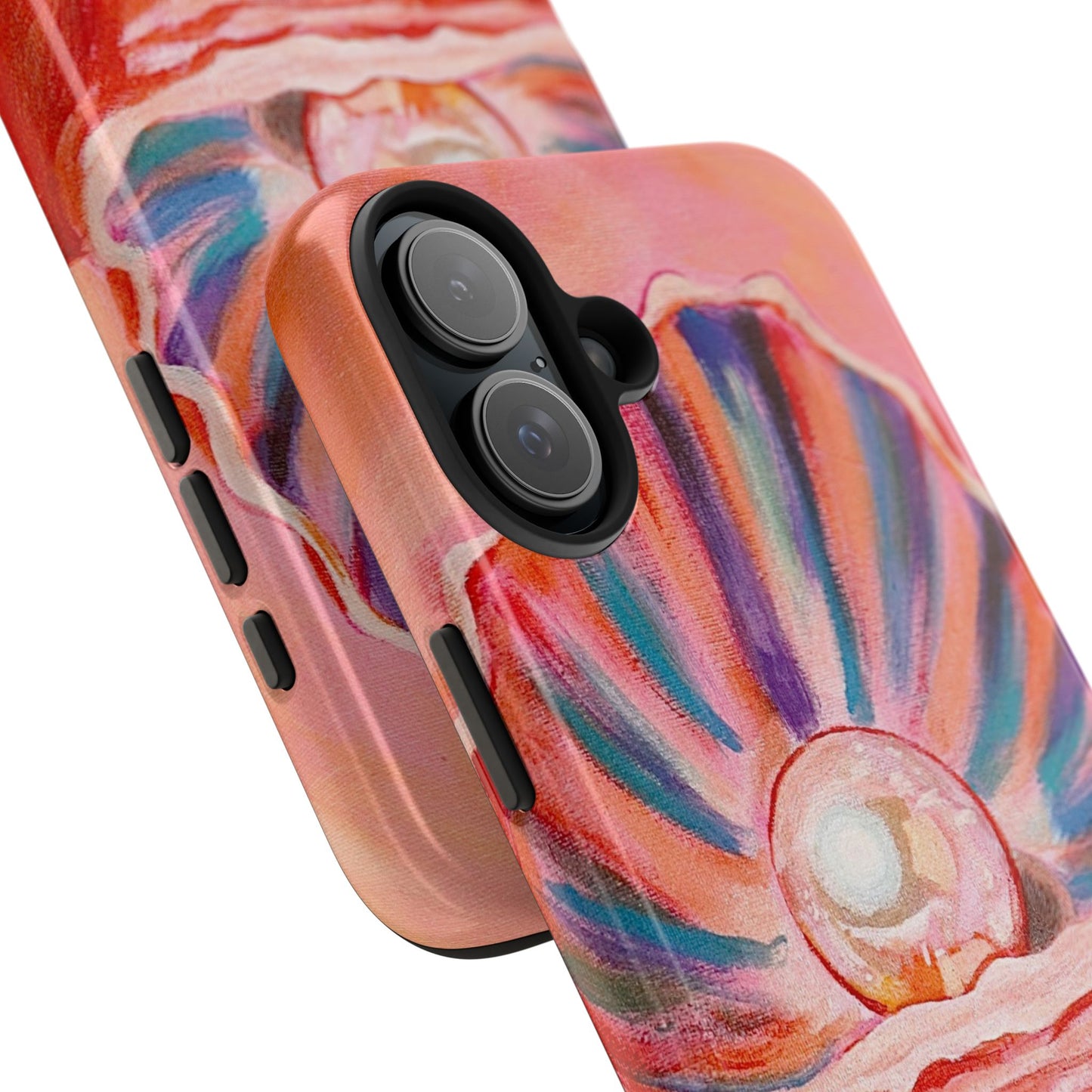 Pearl Shell Paiting — Pink Seashell Art iPhone Cover