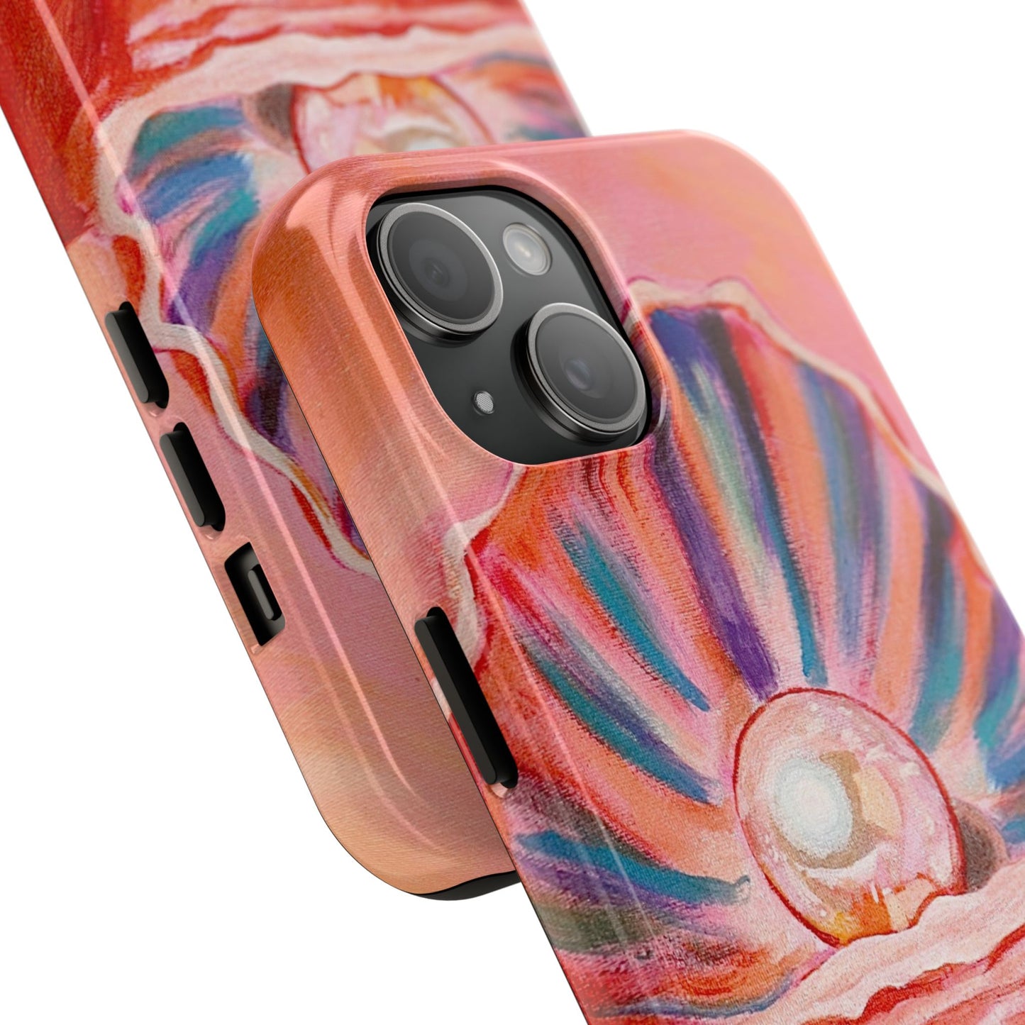 Pearl Shell Paiting — Pink Seashell Art iPhone Cover