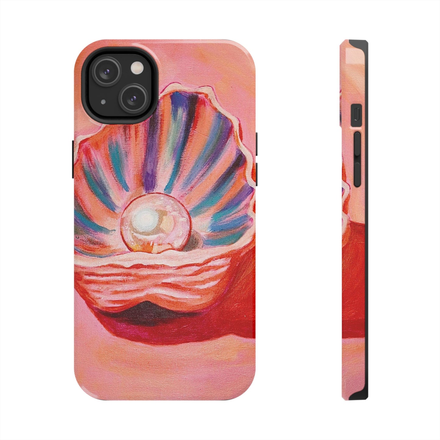 Pearl Shell Paiting — Pink Seashell Art iPhone Cover