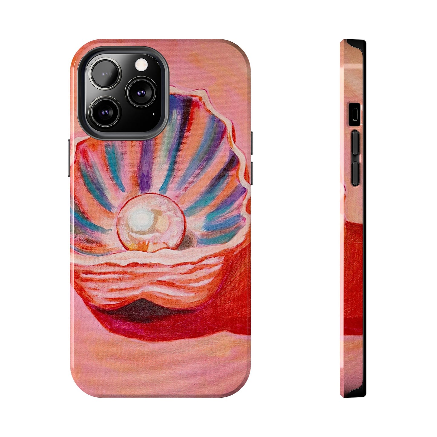 Pearl Shell Paiting — Pink Seashell Art iPhone Cover