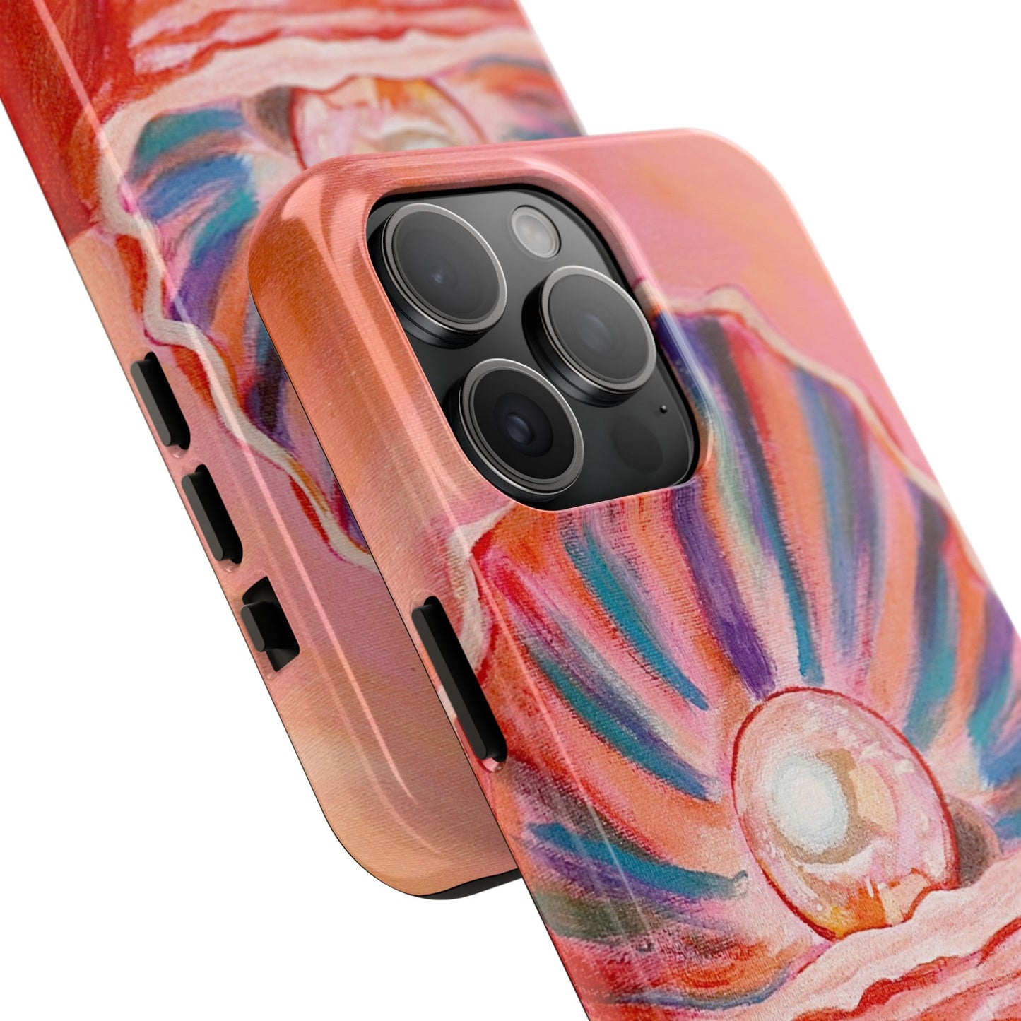 Pearl Shell Paiting — Pink Seashell Art iPhone Cover