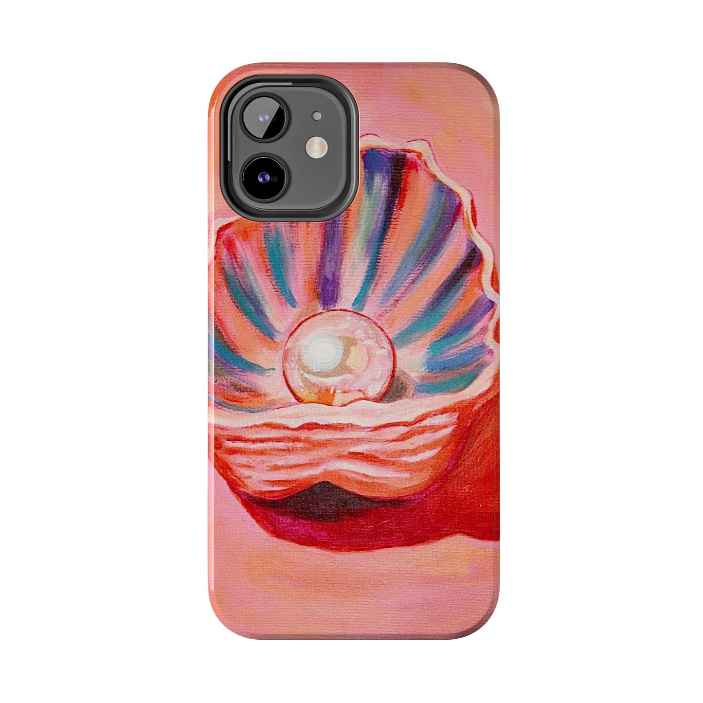 Pearl Shell Paiting — Pink Seashell Art iPhone Cover