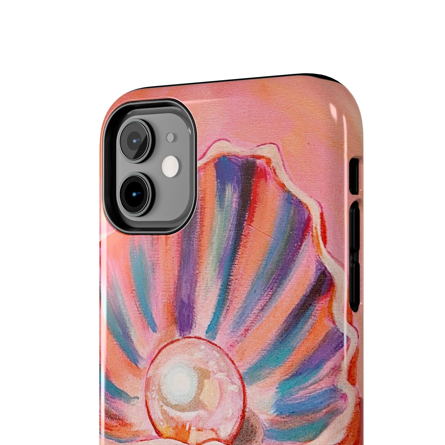 Pearl Shell Paiting — Pink Seashell Art iPhone Cover