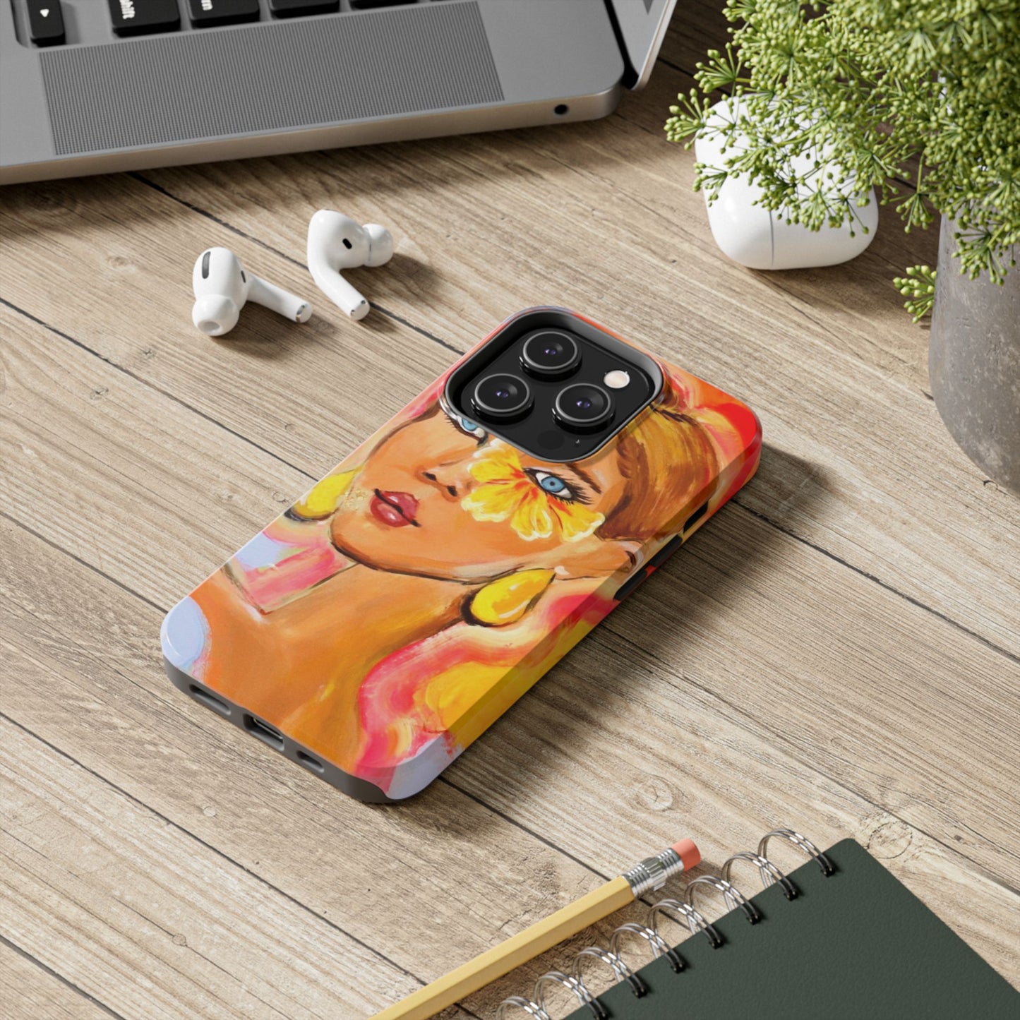 Tough Phone Case — Sunlit Portrait Art Design